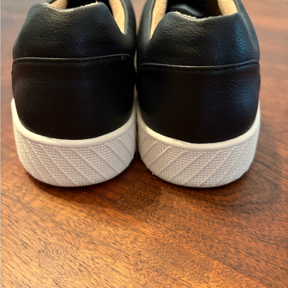 Soul by Naturalizer Black Leather Sneakers - Picture 3 of 5